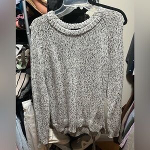 Theory oversized Women's black and white Sweater